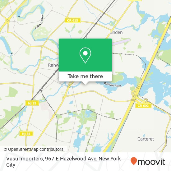 Mapa de Vasu Importers, 967 E Hazelwood Ave