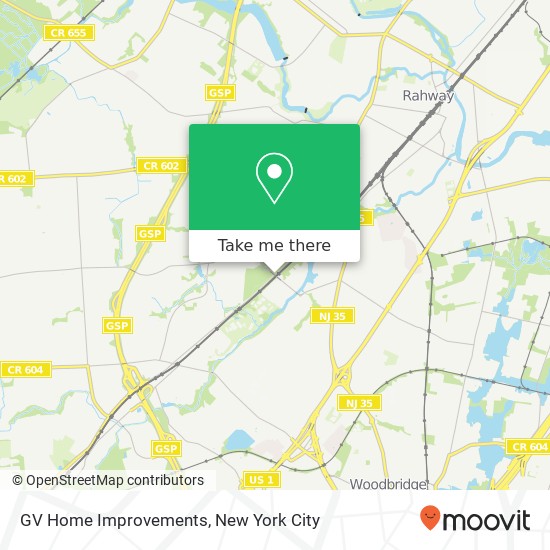 GV Home Improvements map