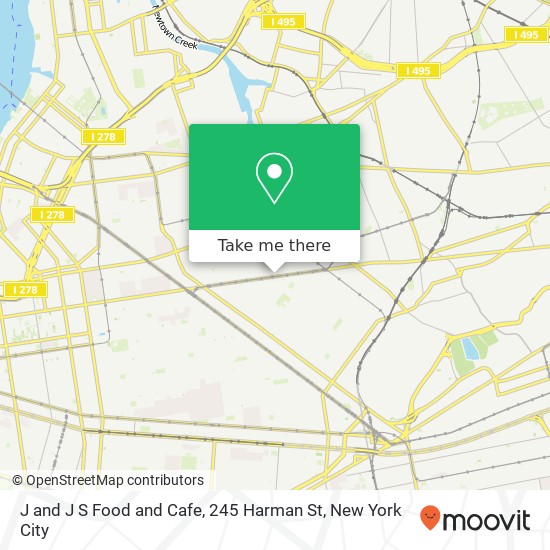 Mapa de J and J S Food and Cafe, 245 Harman St
