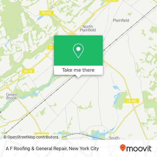 A F Roofing & General Repair map