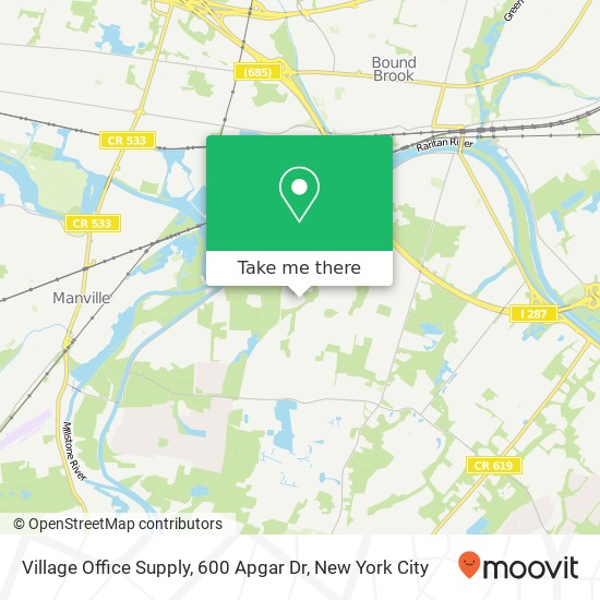 Village Office Supply, 600 Apgar Dr map