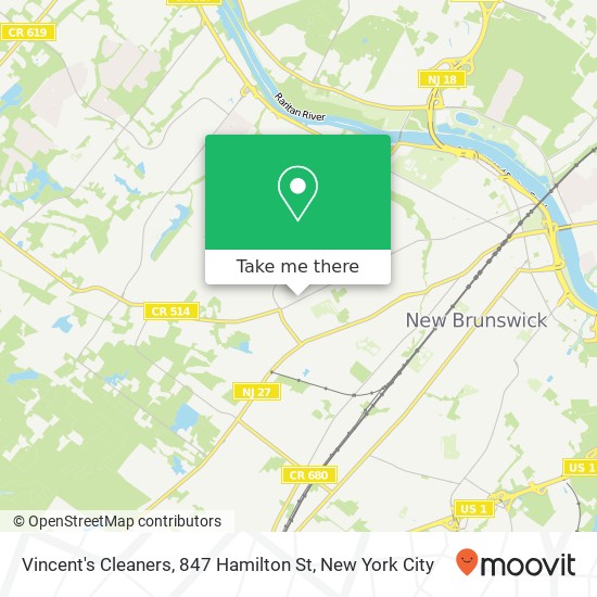 Vincent's Cleaners, 847 Hamilton St map