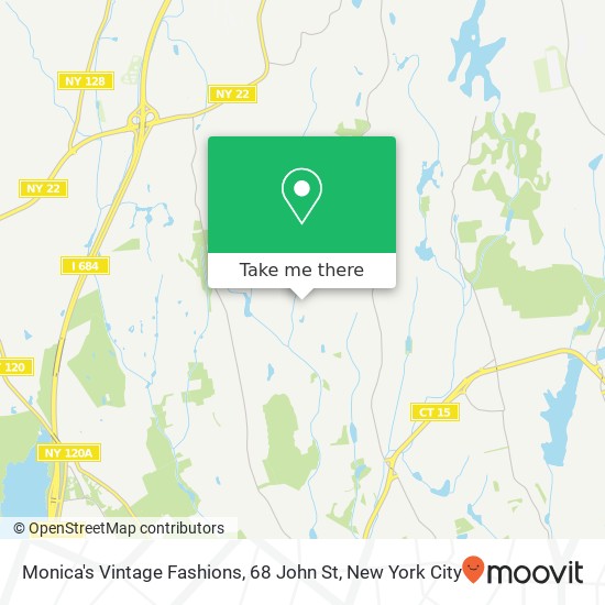 Monica's Vintage Fashions, 68 John St map