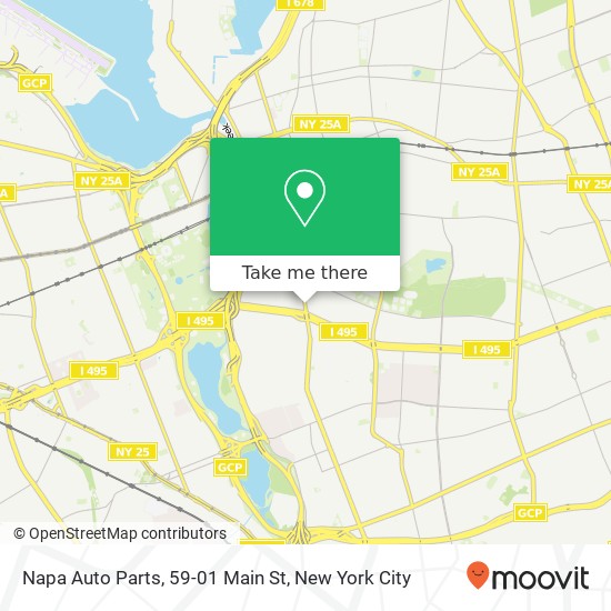 Mapa de Napa Auto Parts, 59-01 Main St