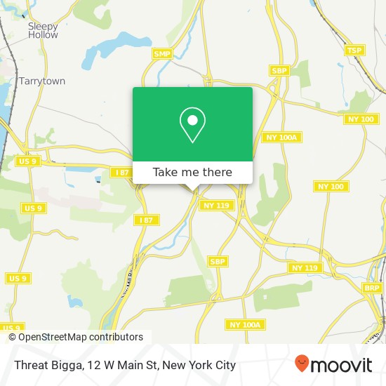Mapa de Threat Bigga, 12 W Main St