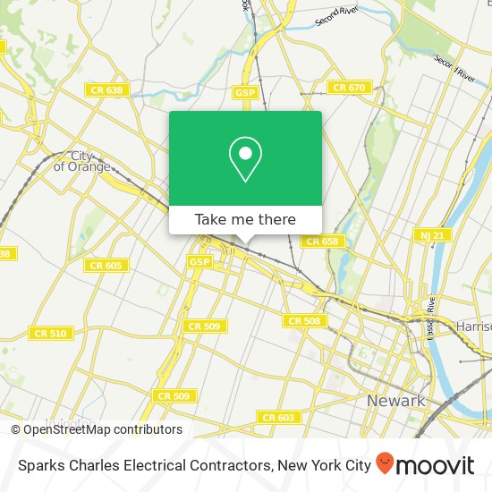 Sparks Charles Electrical Contractors map