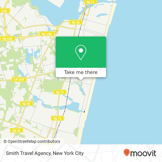 Smith Travel Agency map