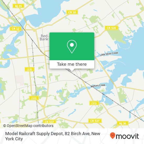Model Railcraft Supply Depot, 82 Birch Ave map