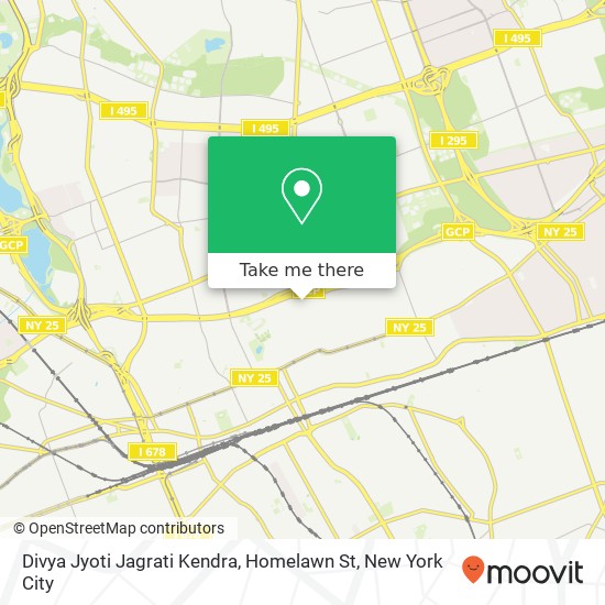 Divya Jyoti Jagrati Kendra, Homelawn St map