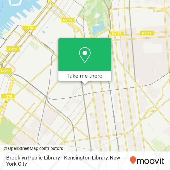 Mapa de Brooklyn Public Library - Kensington Library