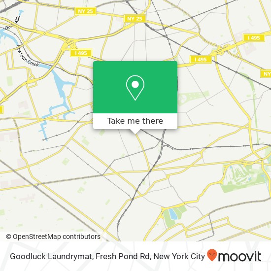 Mapa de Goodluck Laundrymat, Fresh Pond Rd