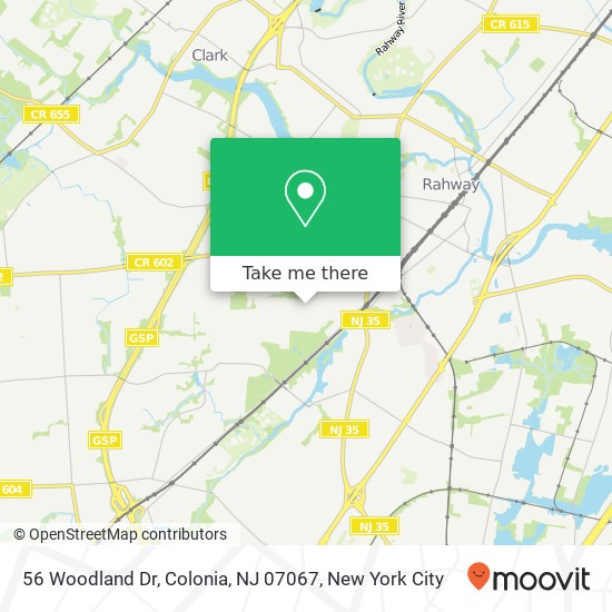 56 Woodland Dr, Colonia, NJ 07067 map