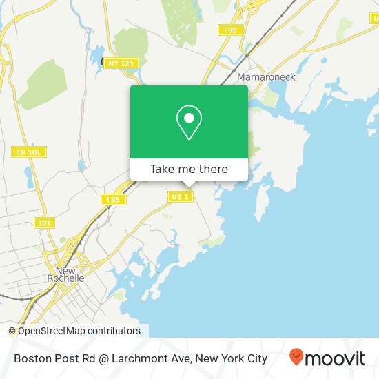 Mapa de Boston Post Rd @ Larchmont Ave