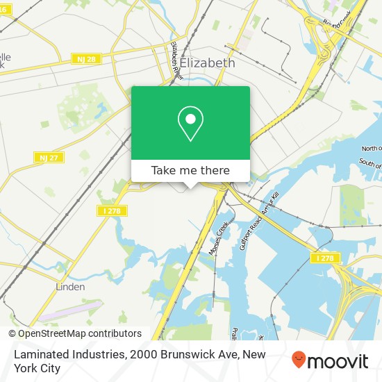 Mapa de Laminated Industries, 2000 Brunswick Ave