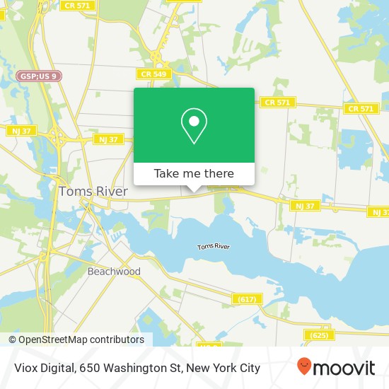 Mapa de Viox Digital, 650 Washington St