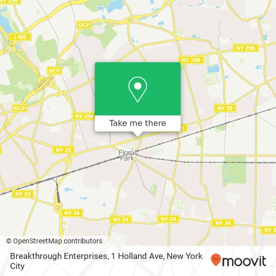 Mapa de Breakthrough Enterprises, 1 Holland Ave