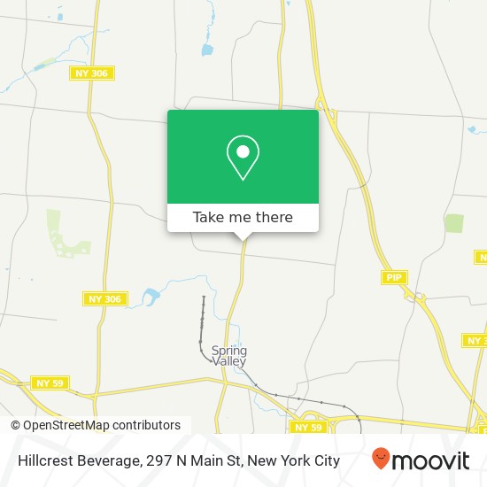 Mapa de Hillcrest Beverage, 297 N Main St