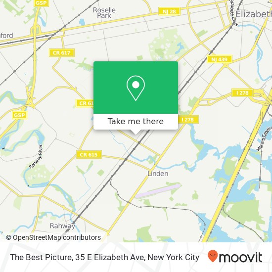 Mapa de The Best Picture, 35 E Elizabeth Ave