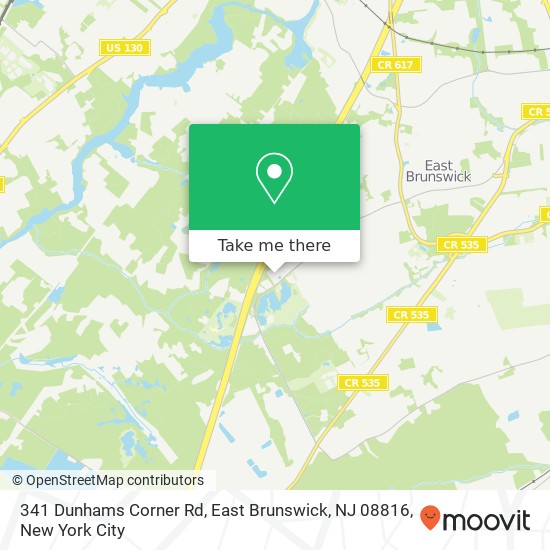 341 Dunhams Corner Rd, East Brunswick, NJ 08816 map