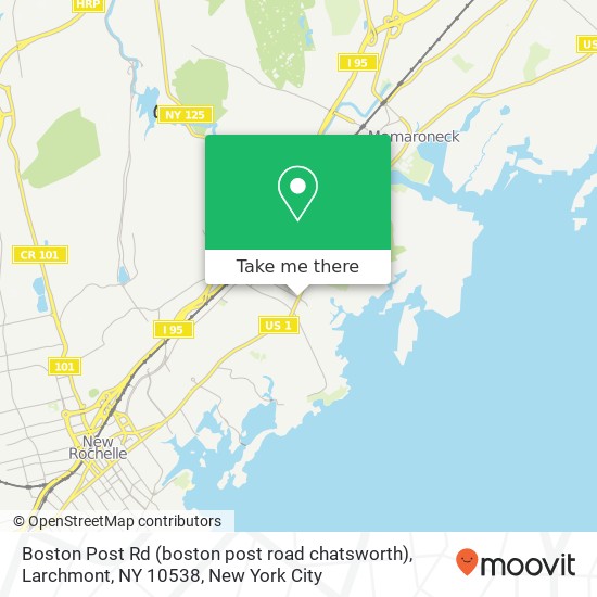 Boston Post Rd (boston post road chatsworth), Larchmont, NY 10538 map