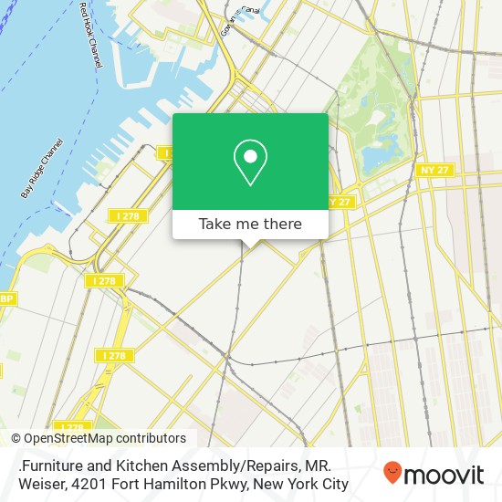 .Furniture and Kitchen Assembly / Repairs, MR. Weiser, 4201 Fort Hamilton Pkwy map