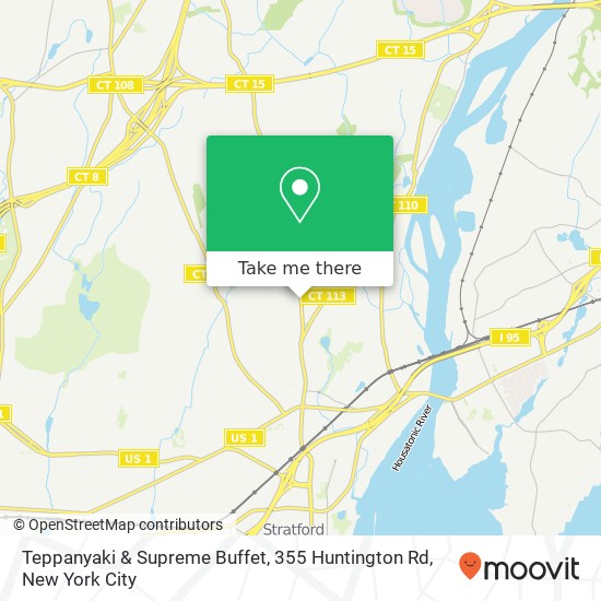 Teppanyaki & Supreme Buffet, 355 Huntington Rd map