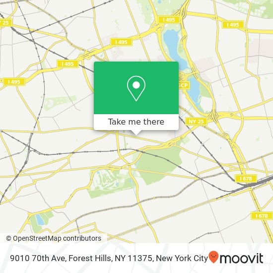 Mapa de 9010 70th Ave, Forest Hills, NY 11375