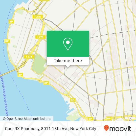 Care RX Pharmacy, 8011 18th Ave map