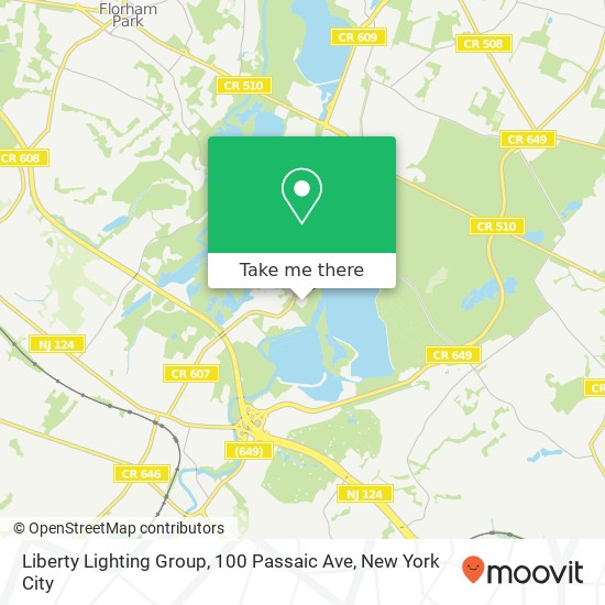 Mapa de Liberty Lighting Group, 100 Passaic Ave