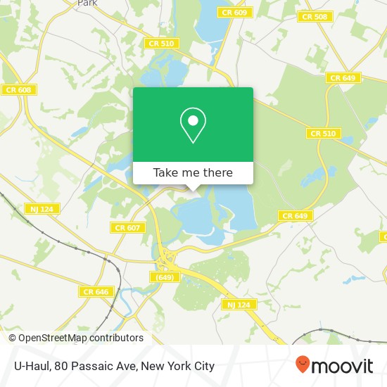 Mapa de U-Haul, 80 Passaic Ave