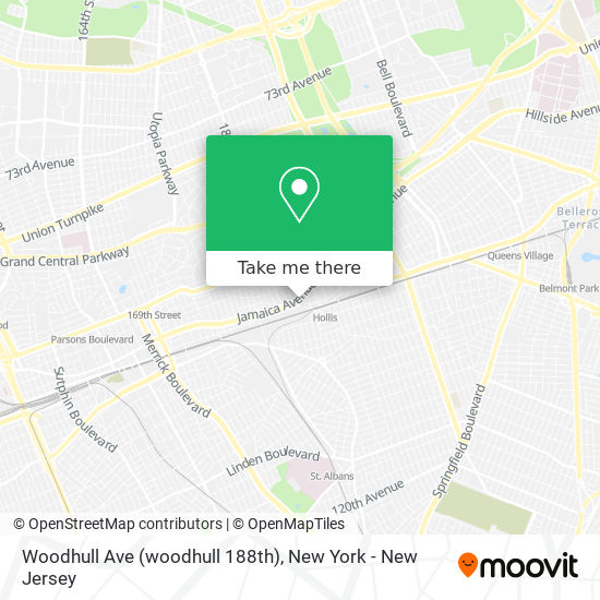 Woodhull Ave (woodhull 188th) map