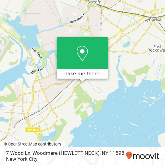 7 Wood Ln, Woodmere (HEWLETT NECK), NY 11598 map