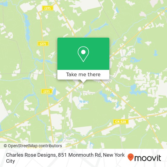 Mapa de Charles Rose Designs, 851 Monmouth Rd