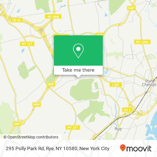 Mapa de 295 Polly Park Rd, Rye, NY 10580