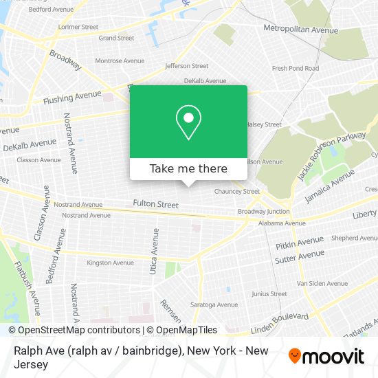 Ralph Ave (ralph av / bainbridge) map