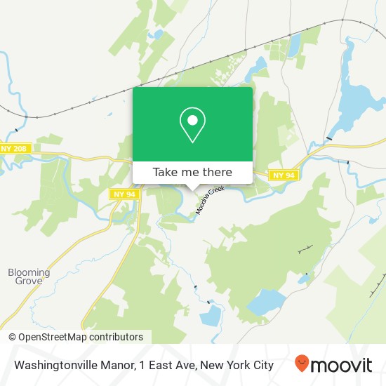 Mapa de Washingtonville Manor, 1 East Ave