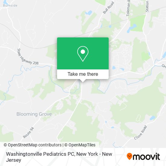 Mapa de Washingtonville Pediatrics PC