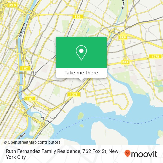 Mapa de Ruth Fernandez Family Residence, 762 Fox St