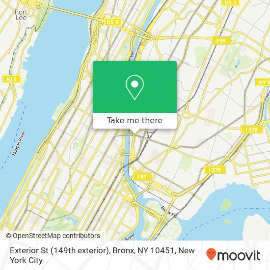 Exterior St (149th exterior), Bronx, NY 10451 map