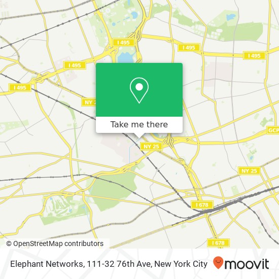 Elephant Networks, 111-32 76th Ave map