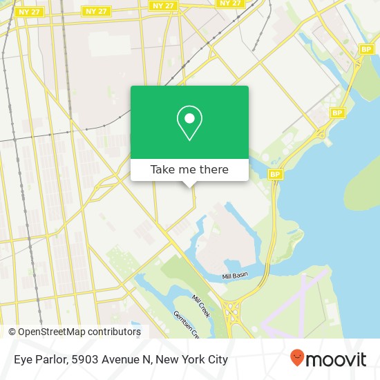 Mapa de Eye Parlor, 5903 Avenue N