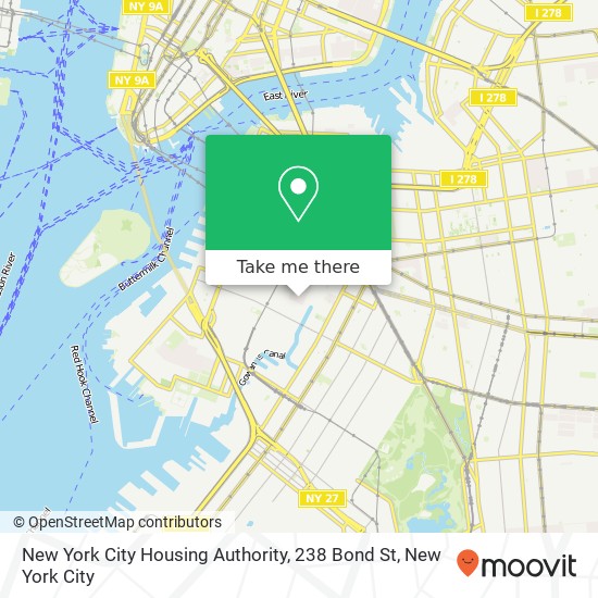 New York City Housing Authority, 238 Bond St map