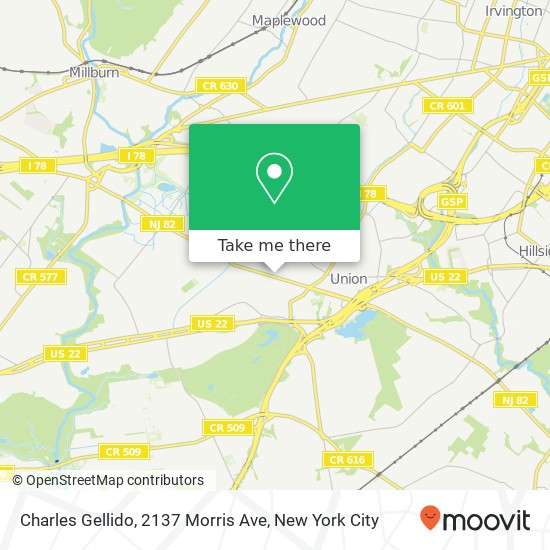 Mapa de Charles Gellido, 2137 Morris Ave