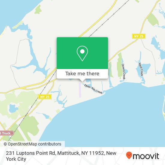 Mapa de 231 Luptons Point Rd, Mattituck, NY 11952