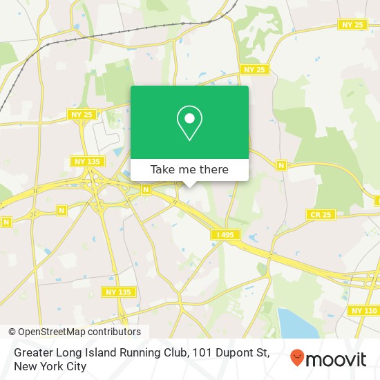 Greater Long Island Running Club, 101 Dupont St map