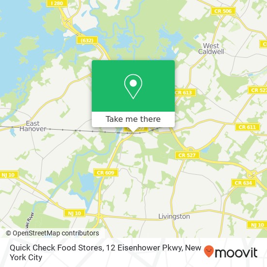 Mapa de Quick Check Food Stores, 12 Eisenhower Pkwy