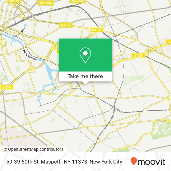 Mapa de 59-39 60th St, Maspeth, NY 11378