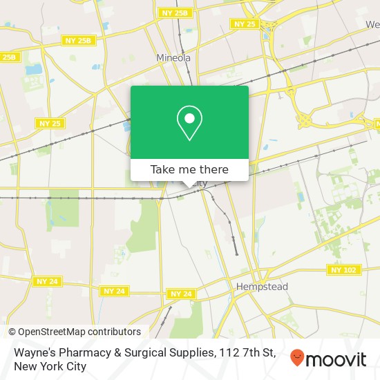 Wayne's Pharmacy & Surgical Supplies, 112 7th St map