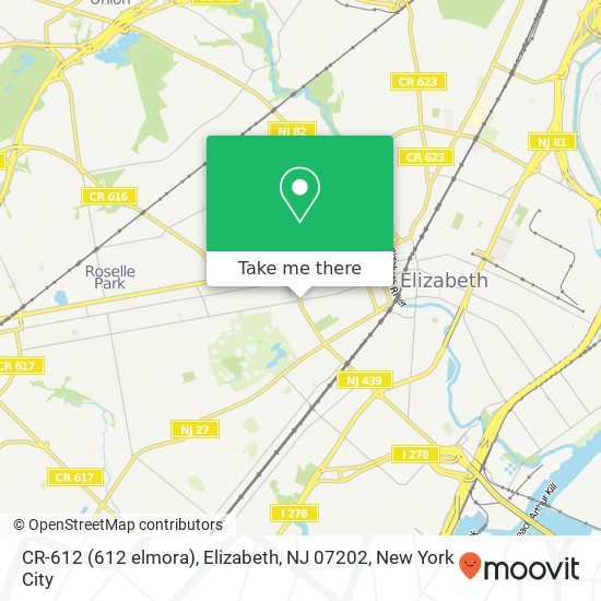 CR-612 (612 elmora), Elizabeth, NJ 07202 map