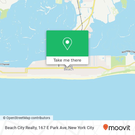 Mapa de Beach City Realty, 167 E Park Ave
